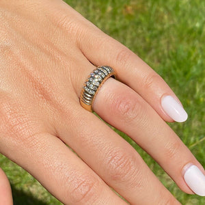 9ct Yellow Gold 0.50ct Diamond Ring (Size P)