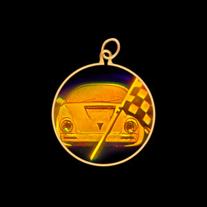 Racing Car & Flag (Small)