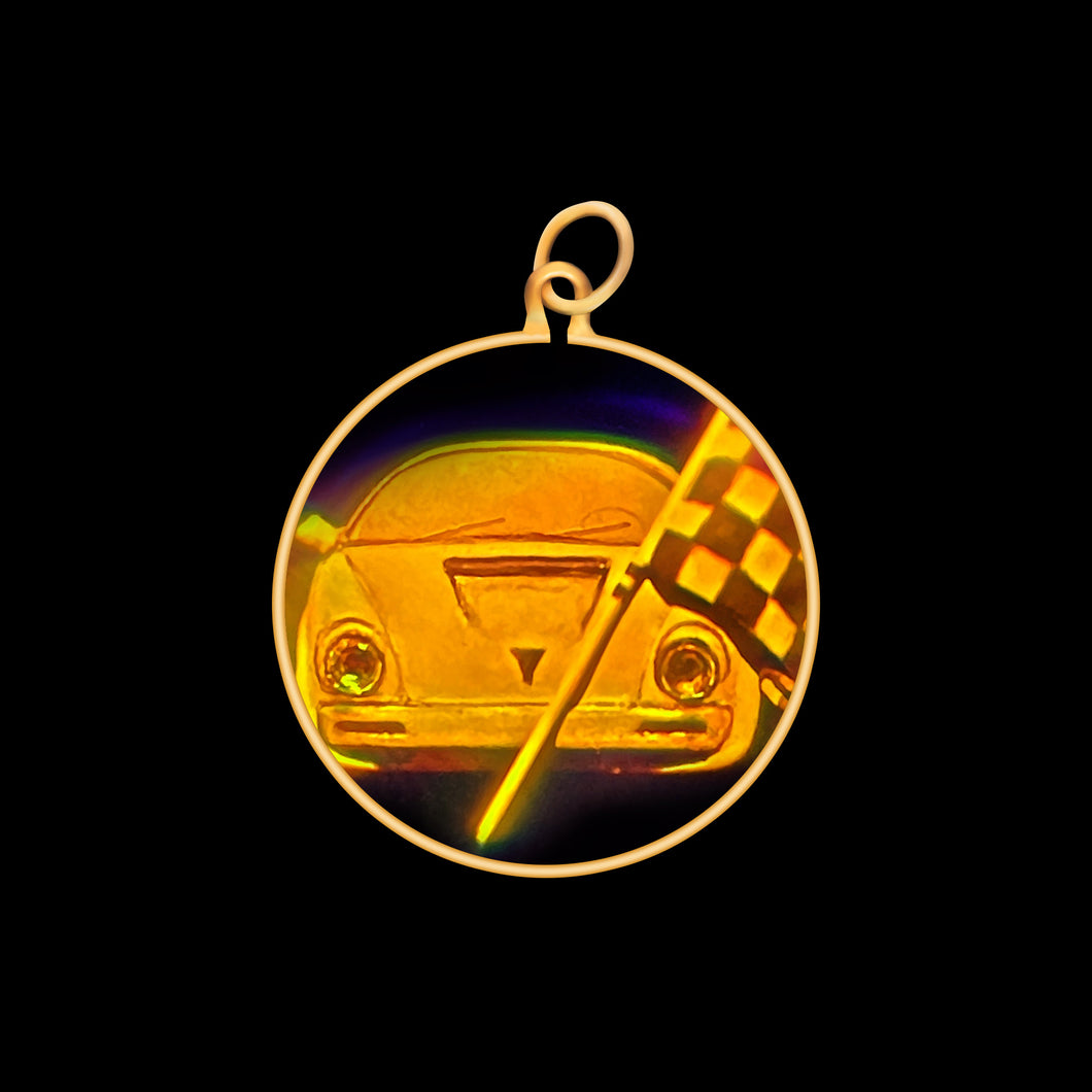 Racing Car & Flag (Small)