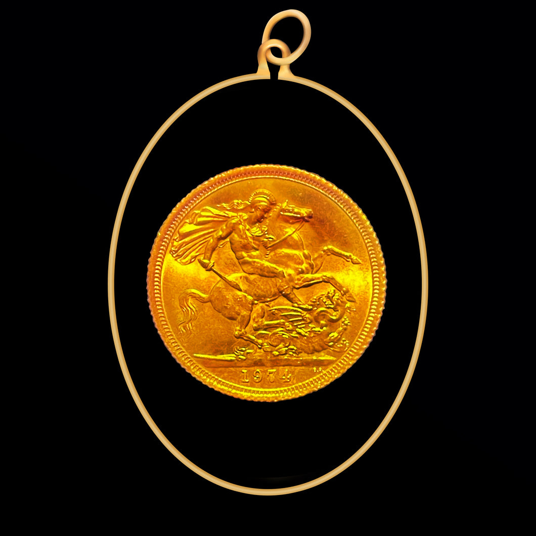 Full Sovereign Coin (Oval)