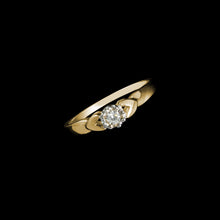 Load image into Gallery viewer, 9ct Yellow Gold 0.08ct Illusion Crown Solitaire Diamond Ring (Sizes N-P)
