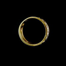 Load image into Gallery viewer, 9ct Yellow Gold 0.10ct Unique &quot;Aztec&quot; Unisex Diamond Ring (Size R)
