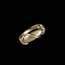 Load image into Gallery viewer, 9ct Yellow Gold 0.04ct Diamond Ring (Size M)
