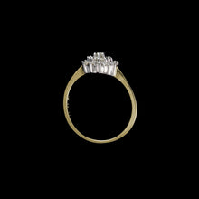 Load image into Gallery viewer, 9ct Yellow Gold 0.18ct Round Cluster Diamond Ring (Size M 1/2)

