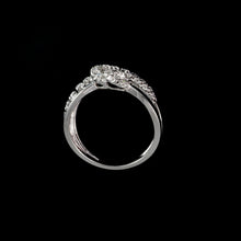 Load image into Gallery viewer, 9ct White Gold 0.25ct Unique Diamond Twist Ring (Size M)
