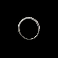 Load image into Gallery viewer, 18ct White Gold 0.12ct Thin Eternity Wedding / Stacking Diamond Ring (Size N)

