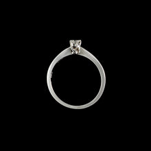 Load image into Gallery viewer, 18ct White Gold 0.10ct Little Princess Cut Solitaire Diamond Ring (Size N)
