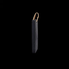 Load image into Gallery viewer, 9ct Yellow Gold Black Volcanic Lava Cameo Pendant
