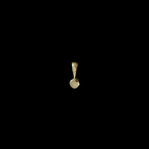 9ct Yellow Gold Solitaire Diamond Pendant (0.05ct) - Optional Chain